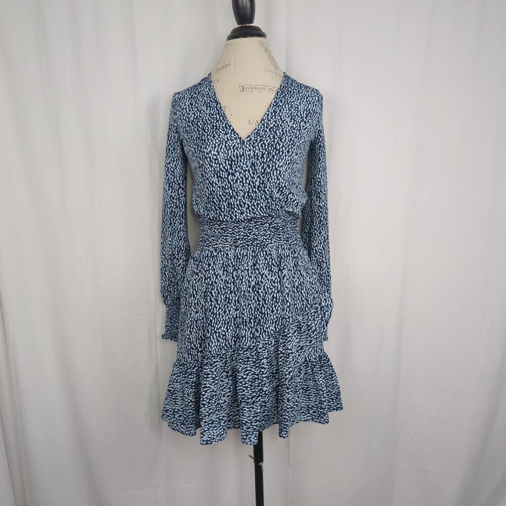 Michael Kors Blue Dress XX Small Mini Ruffle NWT